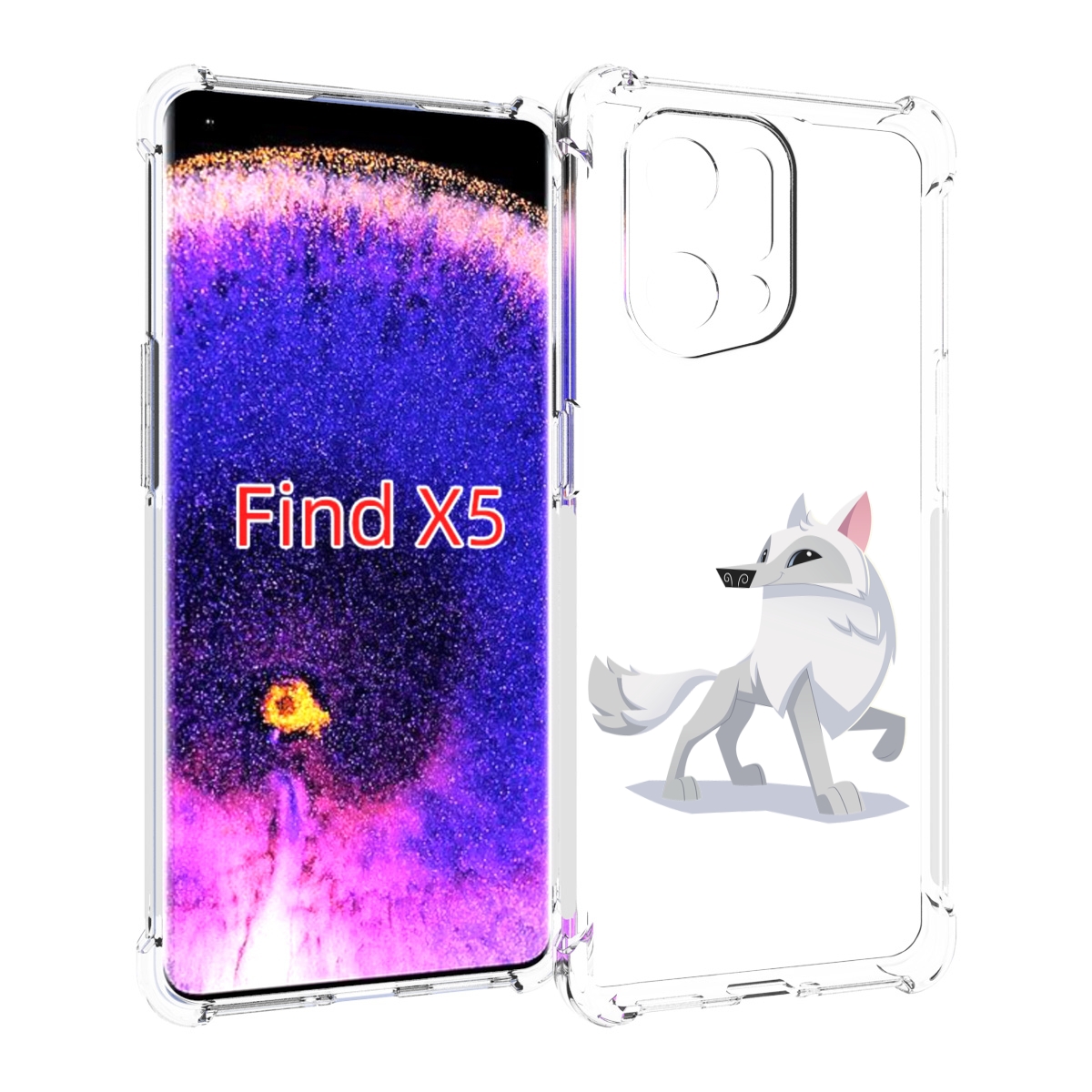 

Чехол MyPads волчок-серый для Oppo Find X5, Прозрачный, Tocco