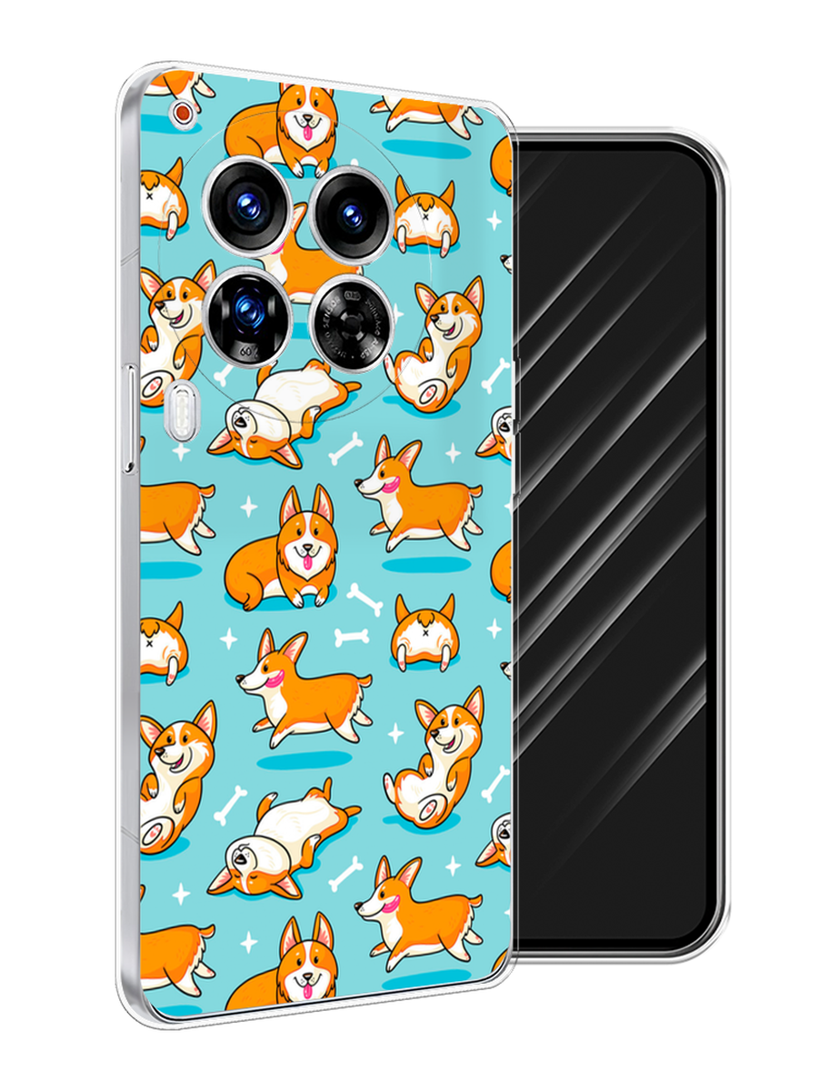 

Чехол Awog на Tecno Camon 30 Premier "Веселые корги", Коричневый, 305450-1