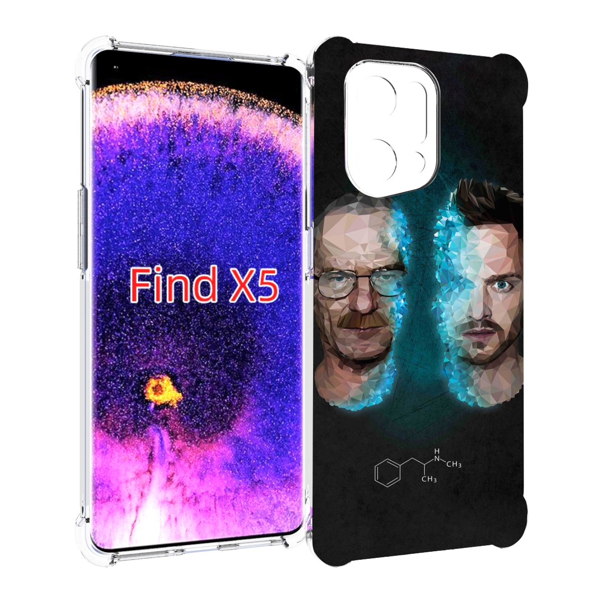 

Чехол MyPads во-все-тяжкие для Oppo Find X5, Прозрачный, Tocco