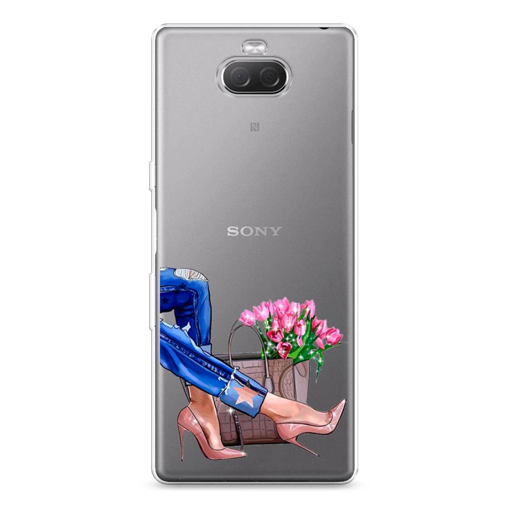 

Силиконовый чехол "Каблучки" на Sony Xperia 10 Plus, 54150-7