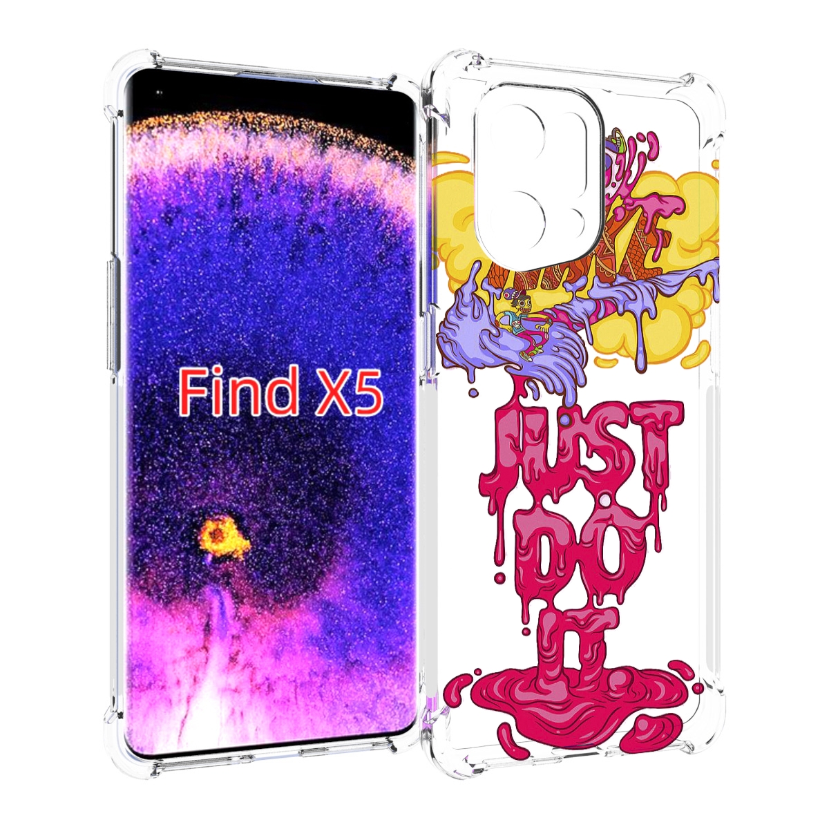 

Чехол MyPads вкусный найк для Oppo Find X5, Прозрачный, Tocco