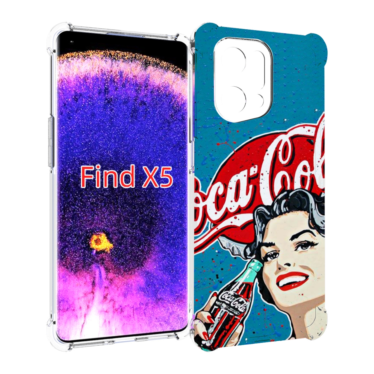 

Чехол MyPads вкусная кола картинка для Oppo Find X5, Прозрачный, Tocco