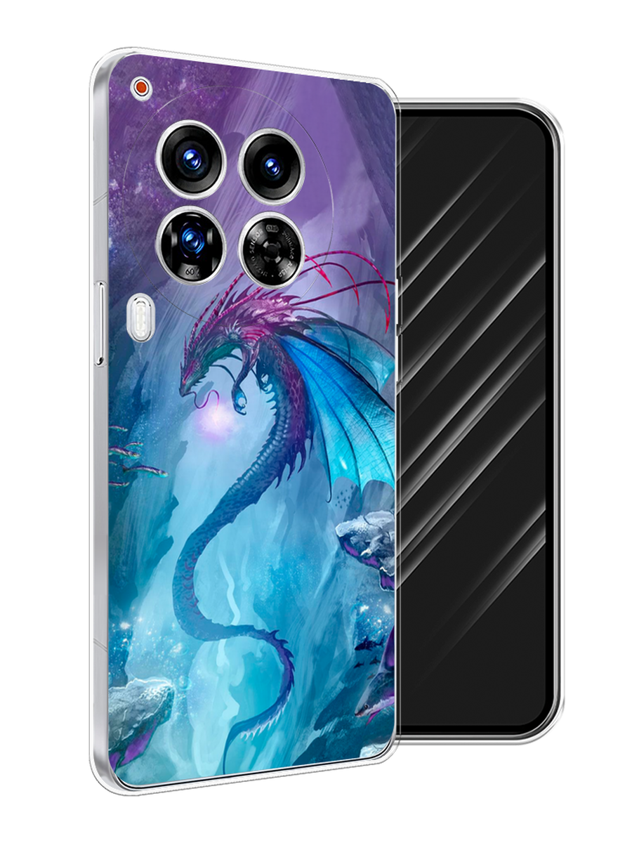 

Чехол Awog на Tecno Camon 30 Premier "Водный дракон", Голубой;фиолетовый;синий, 305450-1