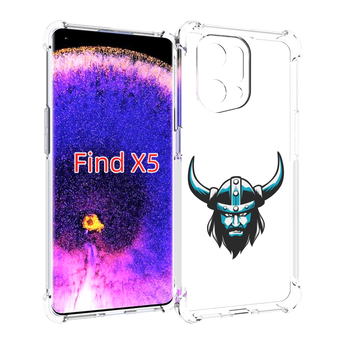 

Чехол MyPads викинг для Oppo Find X5, Прозрачный, Tocco