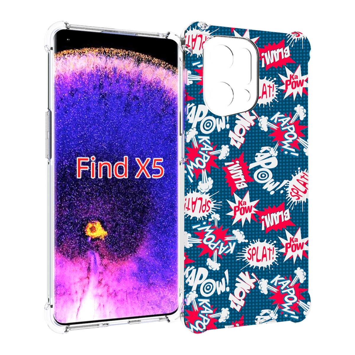 

Чехол MyPads взрывной-принт для Oppo Find X5, Прозрачный, Tocco