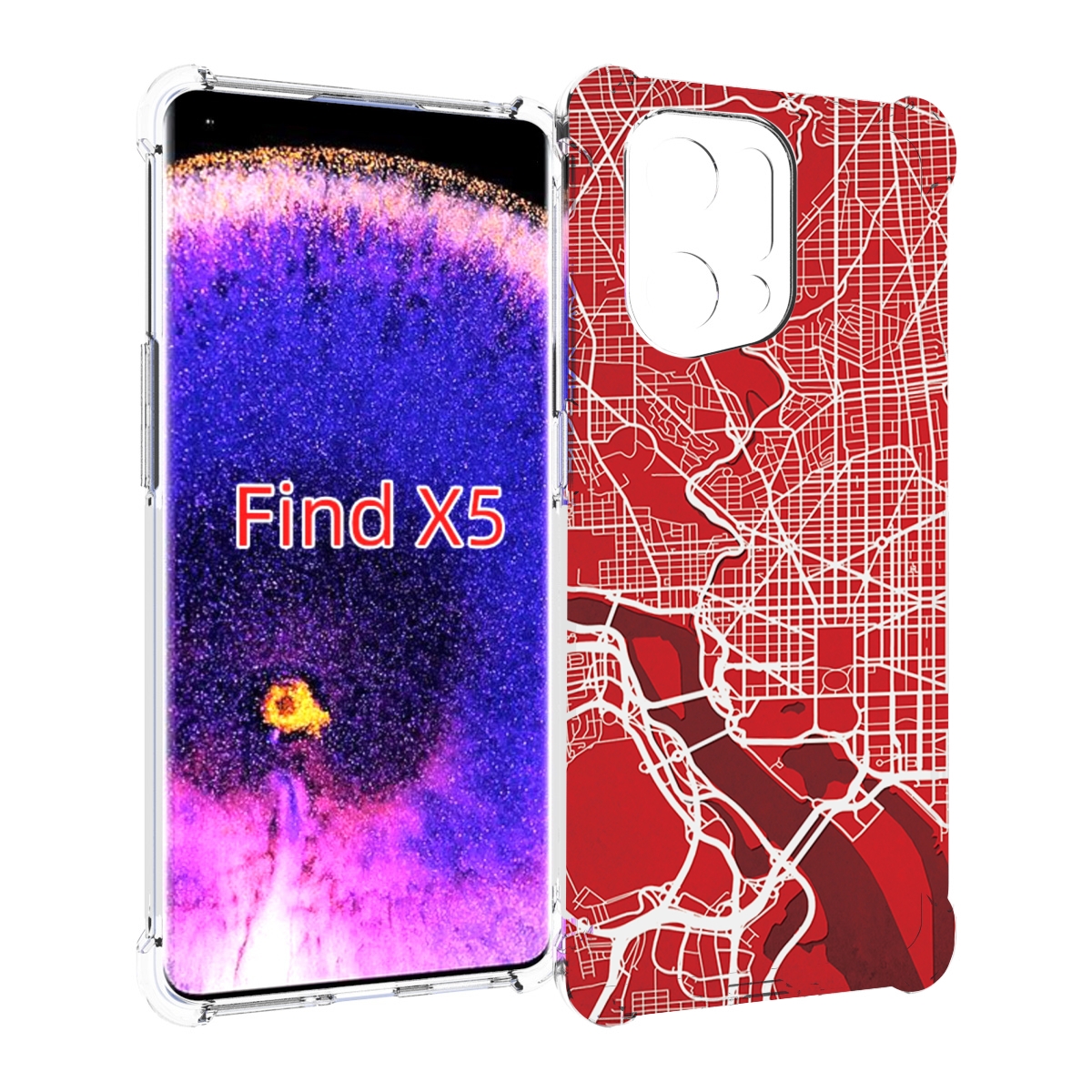 

Чехол MyPads векторная-карта для Oppo Find X5, Прозрачный, Tocco