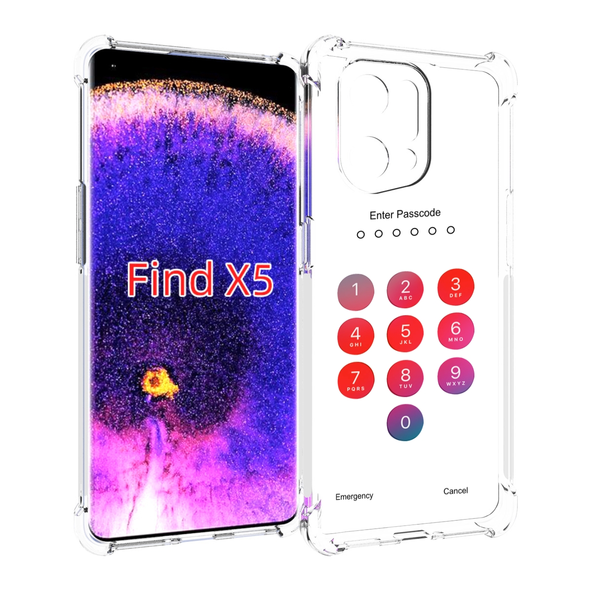 

Чехол MyPads введите-пароль для Oppo Find X5, Прозрачный, Tocco