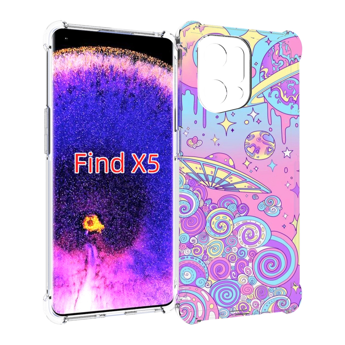 

Чехол MyPads ванильные планеты для Oppo Find X5, Прозрачный, Tocco
