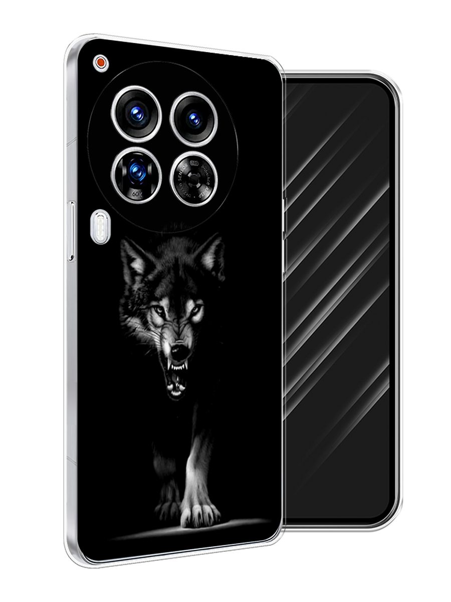 

Чехол Awog на Tecno Camon 30 Premier "Волк выходит из ночи", Серый;черный;белый, 305450-1