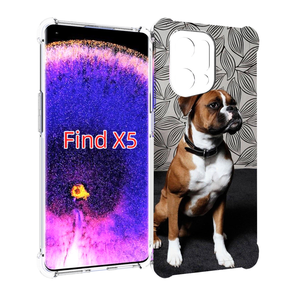 

Чехол MyPads боксер собака для Oppo Find X5, Прозрачный, Tocco