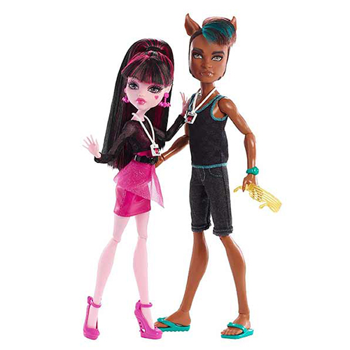 

2 куклы Mattel Клод Вульф и Дракулаура музыкальный фестиваль, BBR83