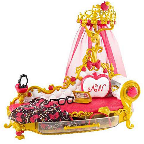 

Набор Mattel Эппл Уайт, кровать, пробуждение, BDB18, Золотистый;красный;черный