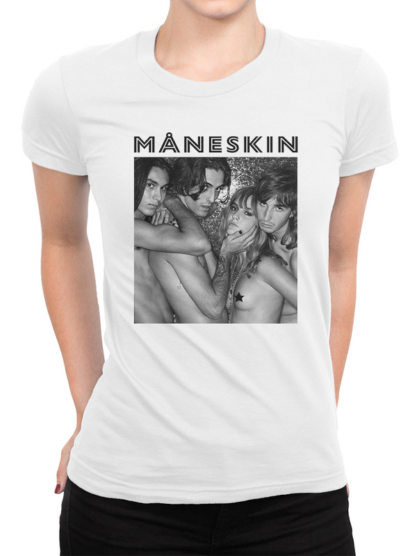 фото Футболка design heroes maneskin женская белый 3xl