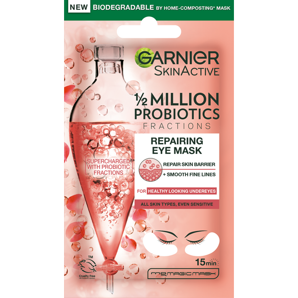 Маска для глаз Garnier Skin Naturals ProBiotics восстанавливающая, тканевая, 6 г маска masil для объема волос с пробиотиками probiotics perfect volume treatment 300 мл