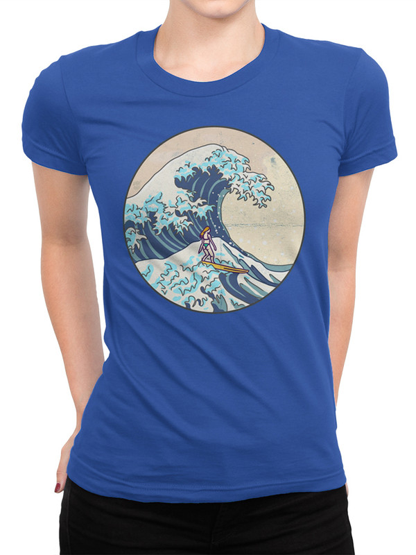 

Футболка женская Design Heroes KAN-236551-1fut-b синяя L, KAN-236551-1fut-b