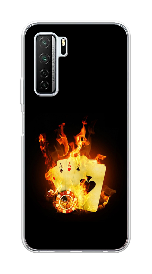 

Чехол Awog на Honor 30S (Global) "Горящие карты", Черный;оранжевый, 6102850-9