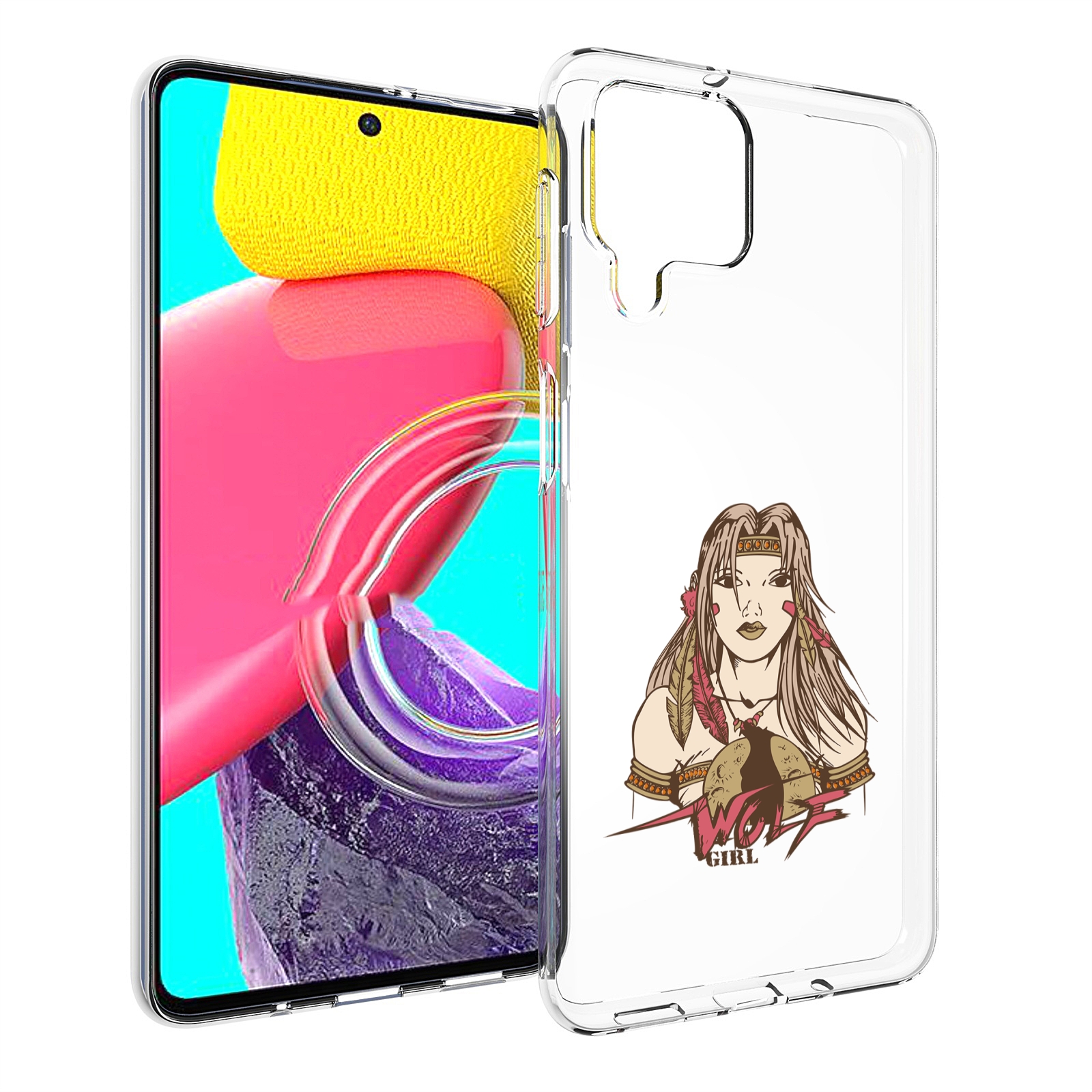

Чехол MyPads девушка волк для Samsung Galaxy M53 (SM-M536), Прозрачный, Tocco