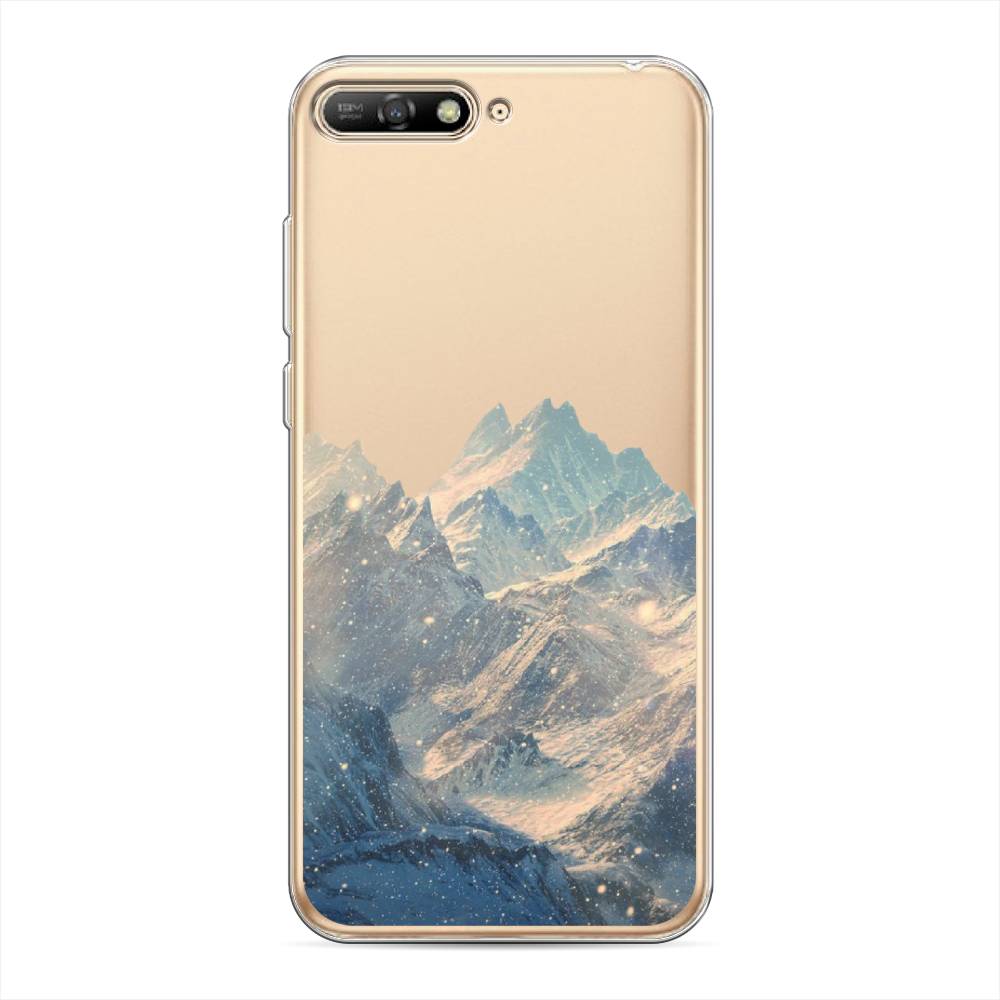 

Чехол Awog на Huawei Y6 2018 "Горы арт 2", Серый, 67850-10