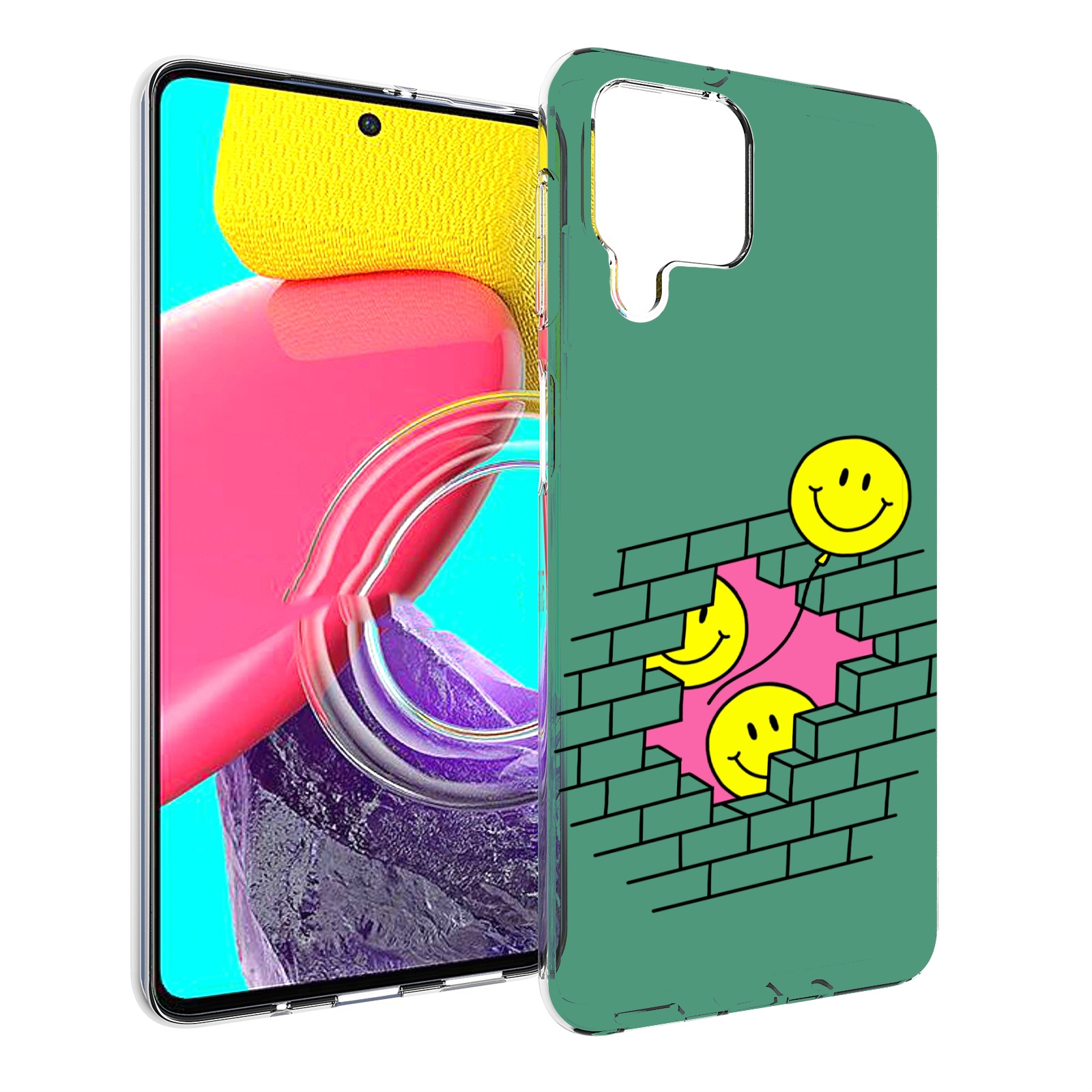 

Чехол MyPads шарики в стене для Samsung Galaxy M53 (SM-M536), Прозрачный, Tocco