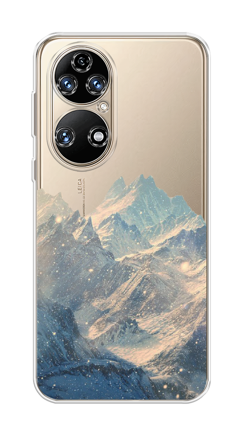 

Чехол Awog на Huawei P50 "Горы арт 2", Серый, 6104950-10