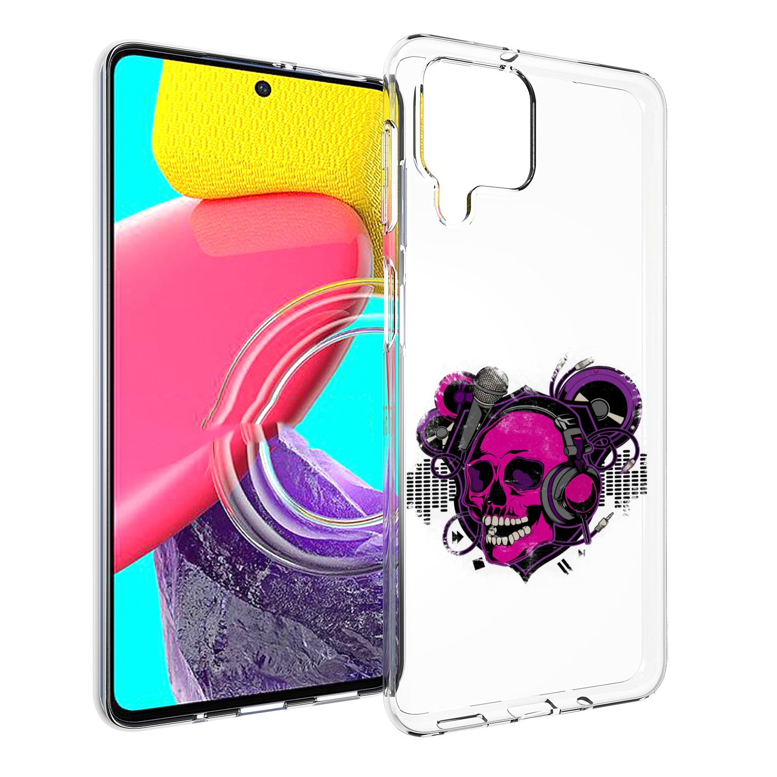 

Чехол MyPads череп 1 для Samsung Galaxy M53 (SM-M536), Прозрачный, Tocco