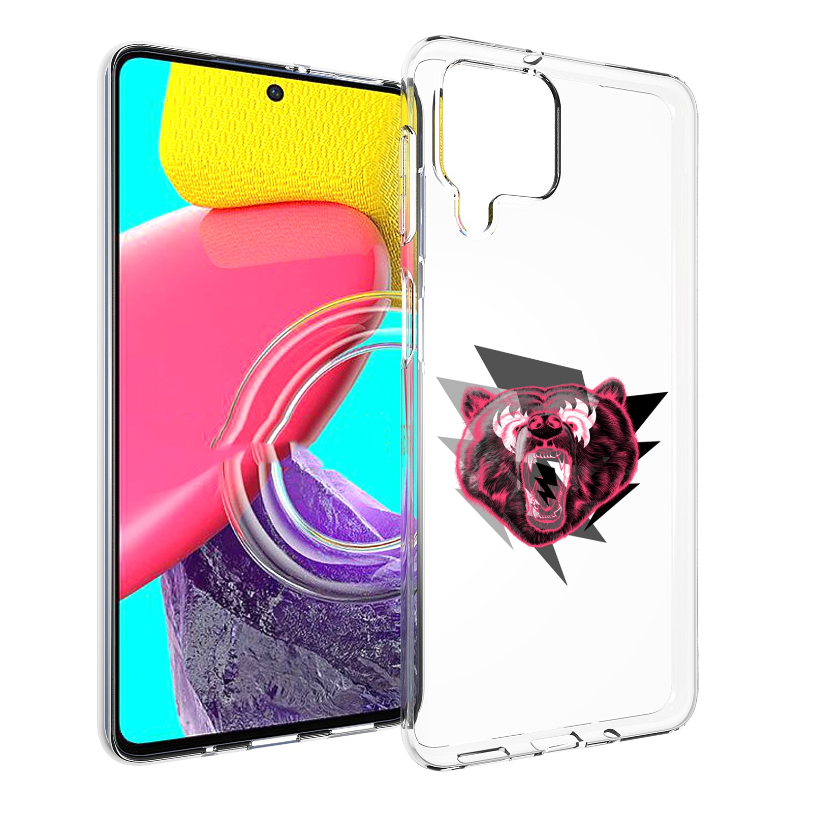 

Чехол MyPads грозовой медведь для Samsung Galaxy M53 (SM-M536), Прозрачный, Tocco