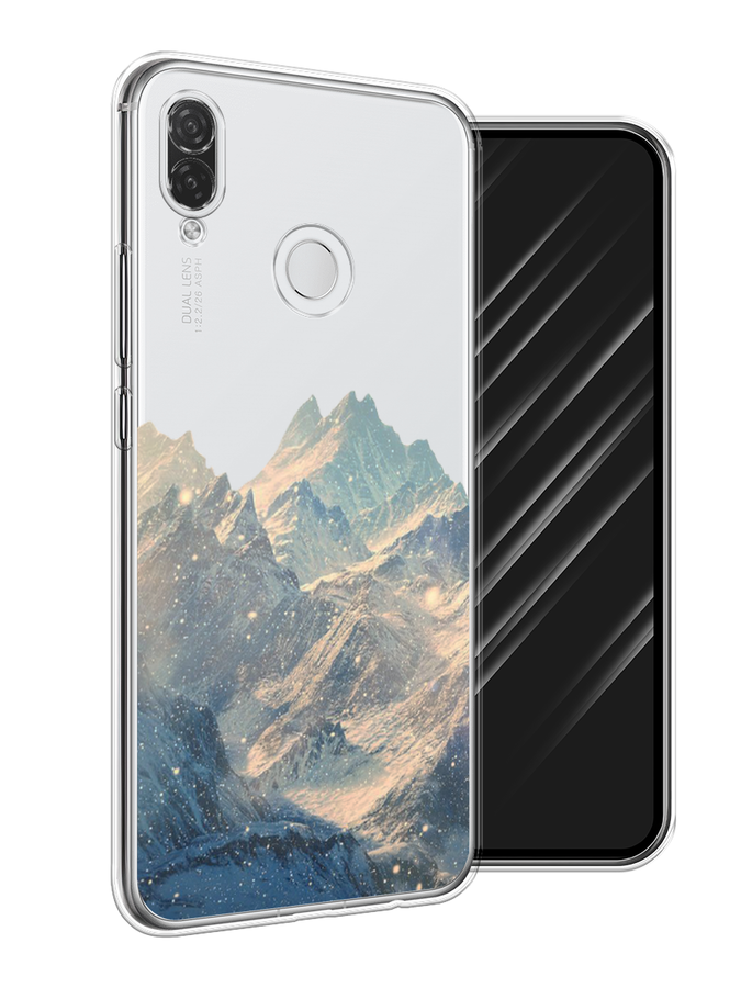 

Чехол Awog на Huawei P Smart Plus "Горы арт 2", Серый, 68250-10