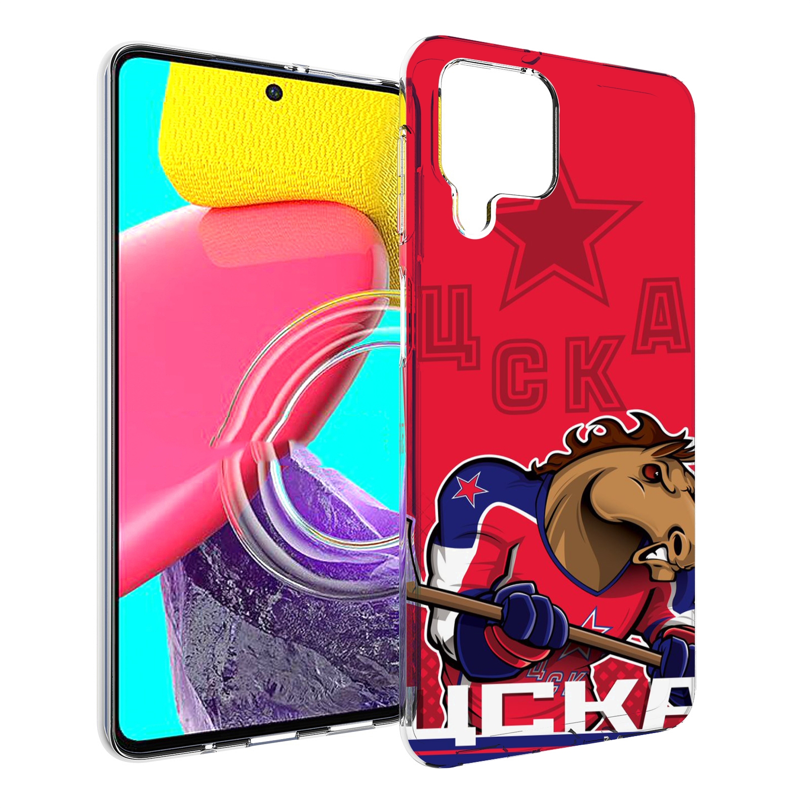 

Чехол MyPads хк цска мужской для Samsung Galaxy M53 (SM-M536), Прозрачный, Tocco
