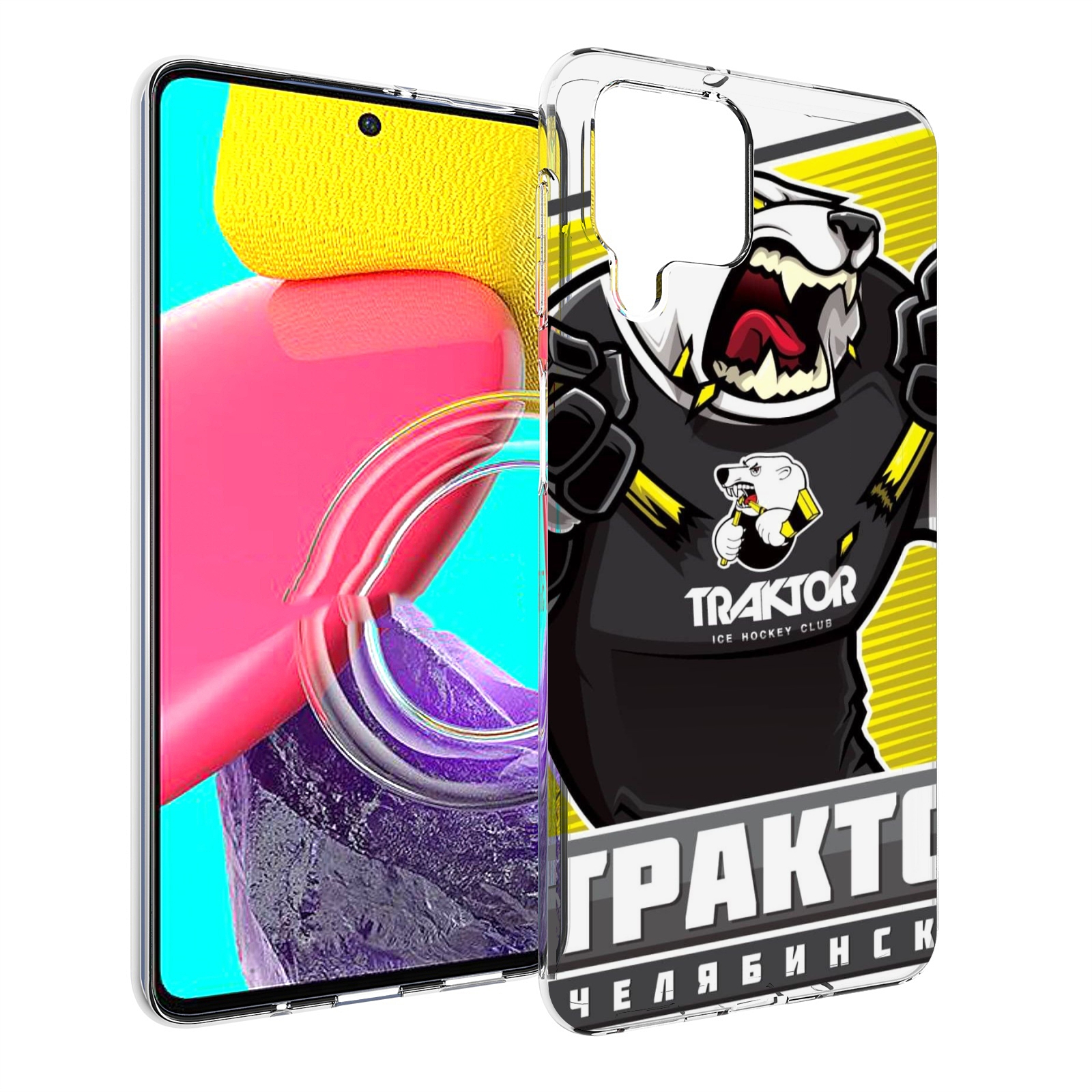 

Чехол MyPads хк трактор челябинск для Samsung Galaxy M53 (SM-M536), Прозрачный, Tocco