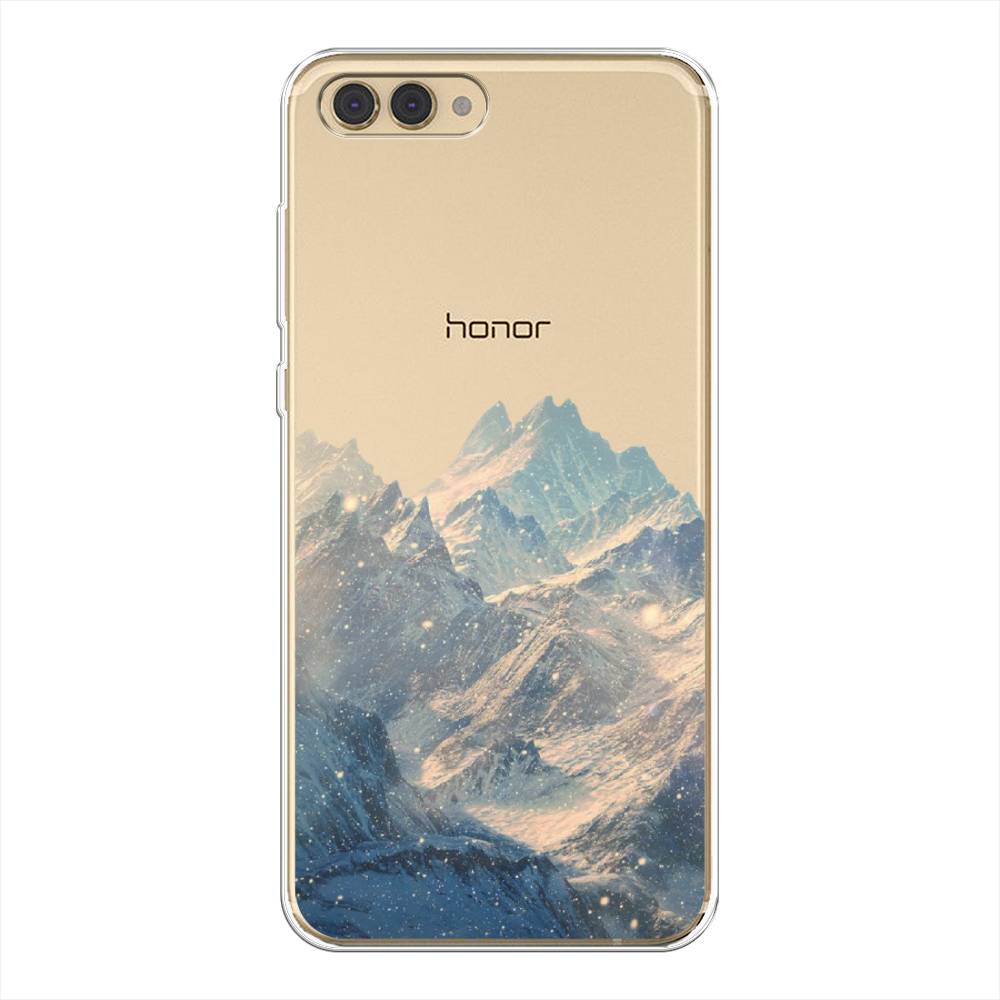 

Чехол Awog на Honor V10 (View 10) "Горы арт 2", Серый, 65150-10