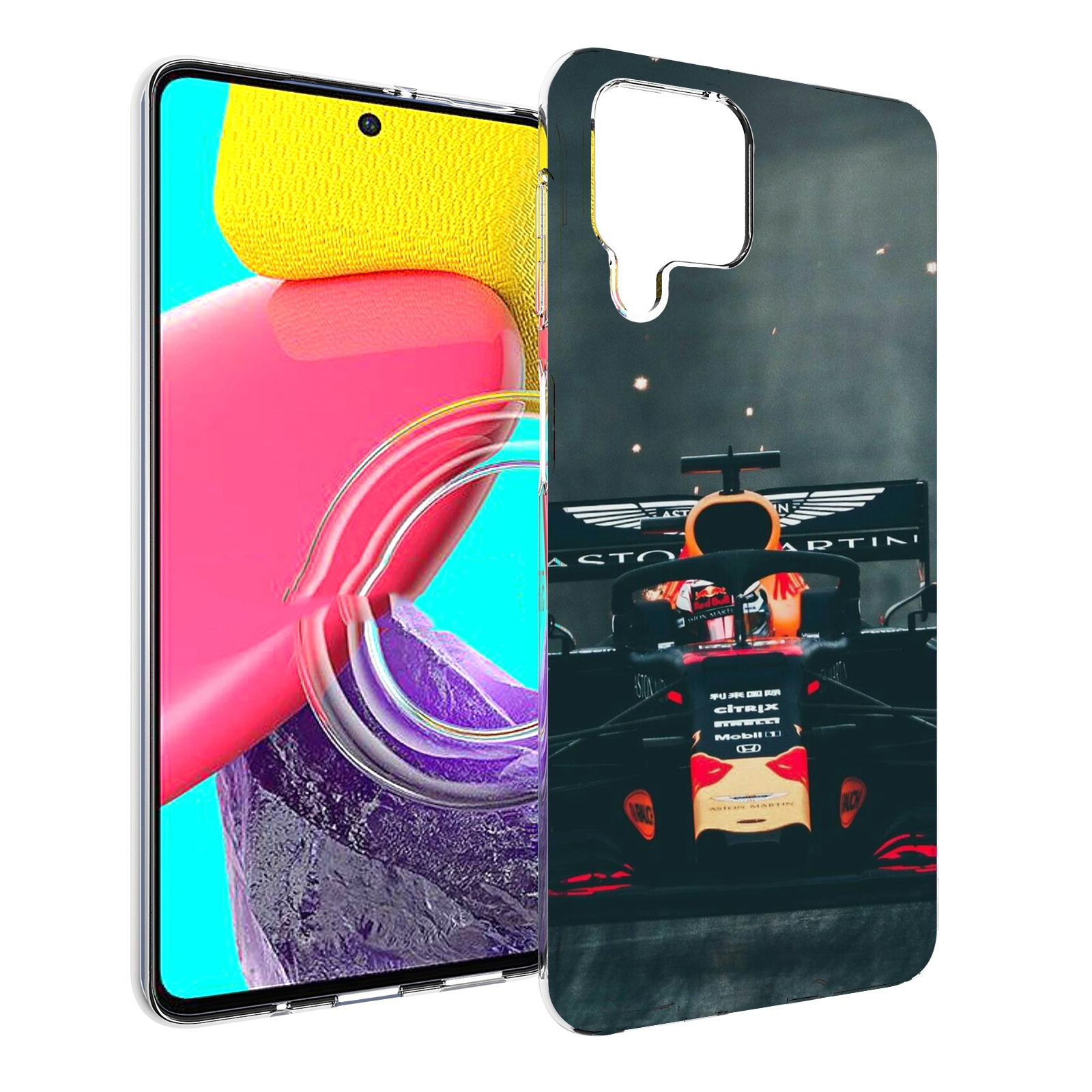 

Чехол MyPads формула 1 астон мартин для Samsung Galaxy M53 (SM-M536), Прозрачный, Tocco
