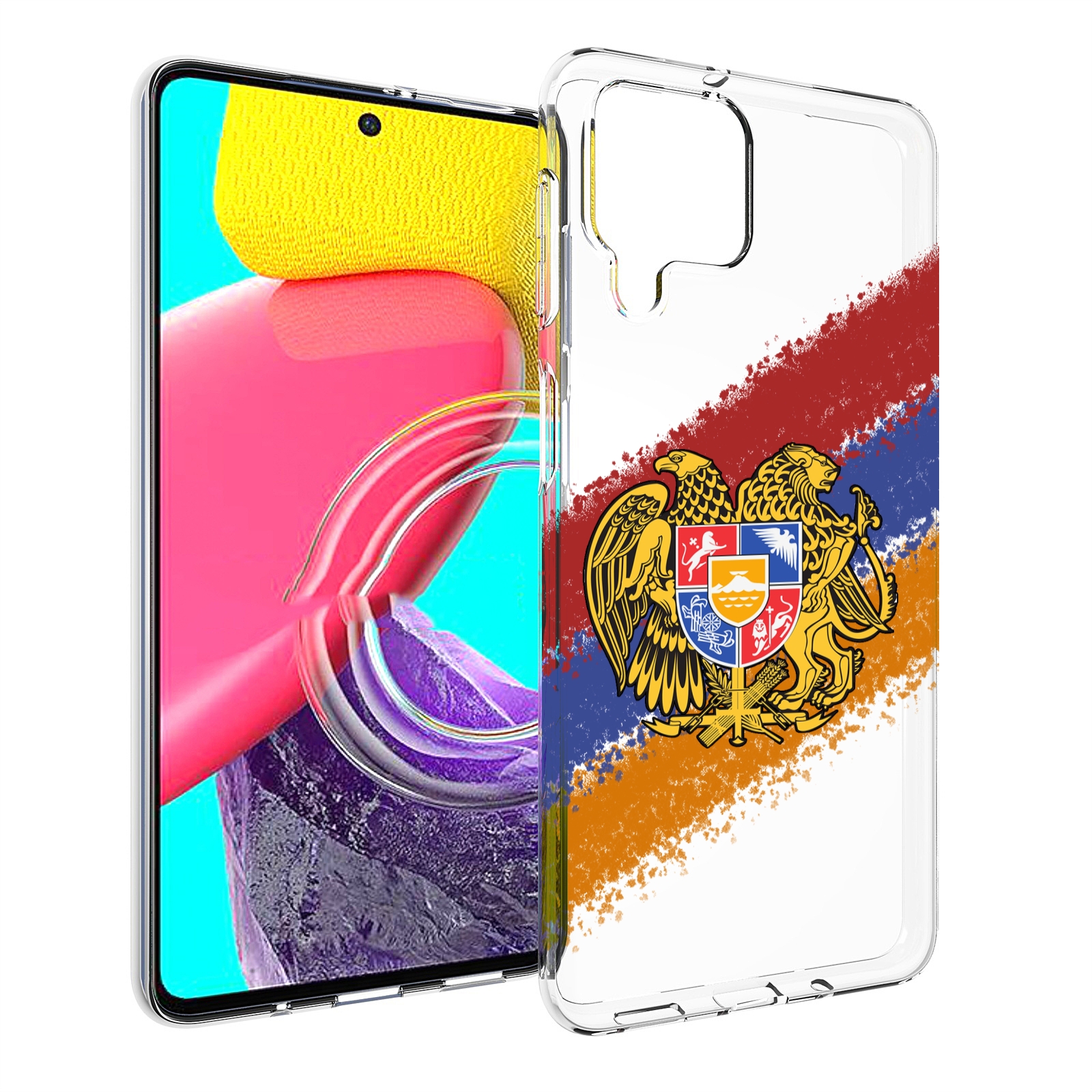 

Чехол MyPads флаг герб Армении для Samsung Galaxy M53 (SM-M536), Прозрачный, Tocco