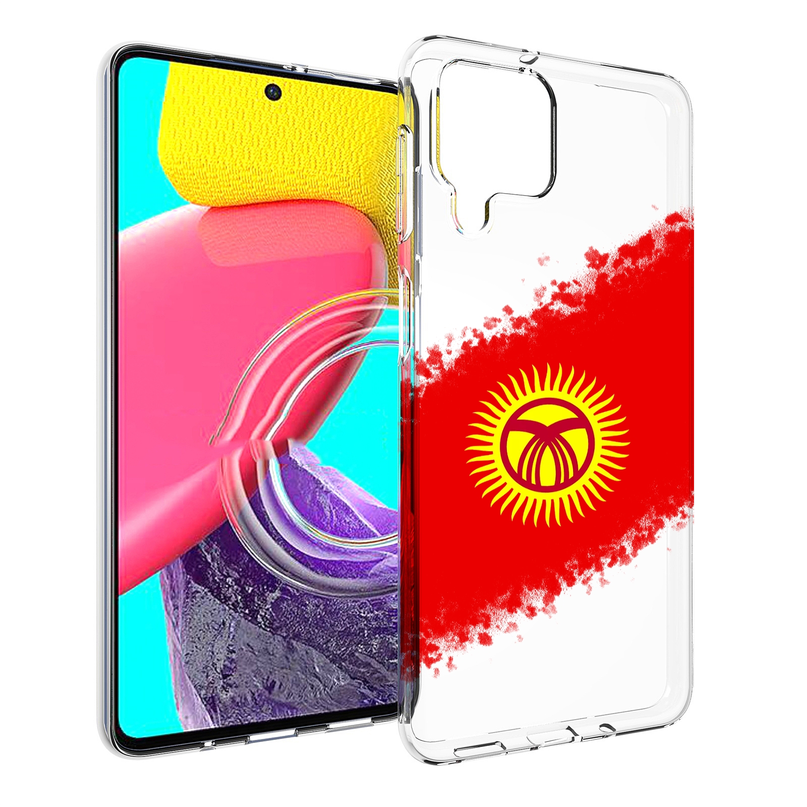 

Чехол Mypads Флаг Киргизии Для Samsung Galaxy M53 (Sm-M536), Прозрачный, Tocco