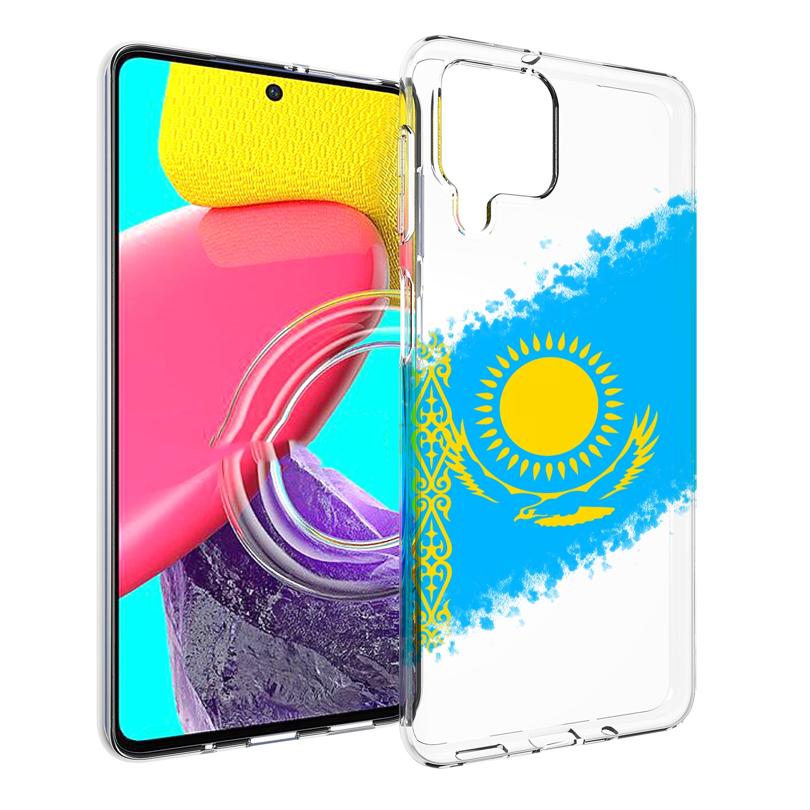 

Чехол Mypads Флаг Казахстана Для Samsung Galaxy M53 (Sm-M536), Прозрачный, Tocco