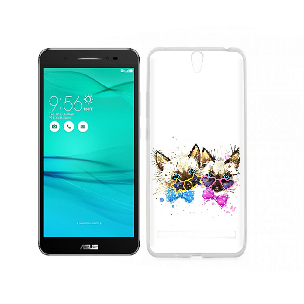 

Чехол MyPads Tocco для Asus ZenFone Go (ZB690KG) милые котята, Прозрачный, Tocco