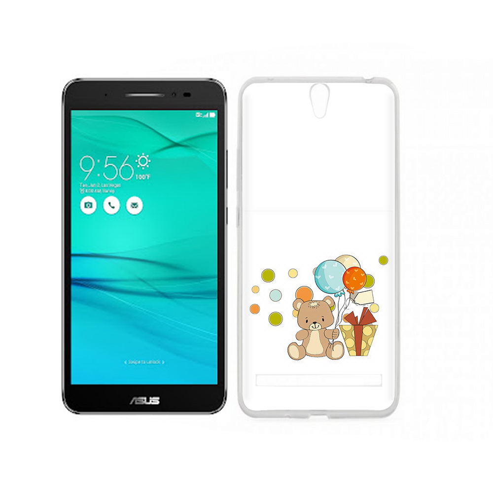 Чехол MyPads Tocco для Asus ZenFone Go (ZB690KG) медвеженок с подарком