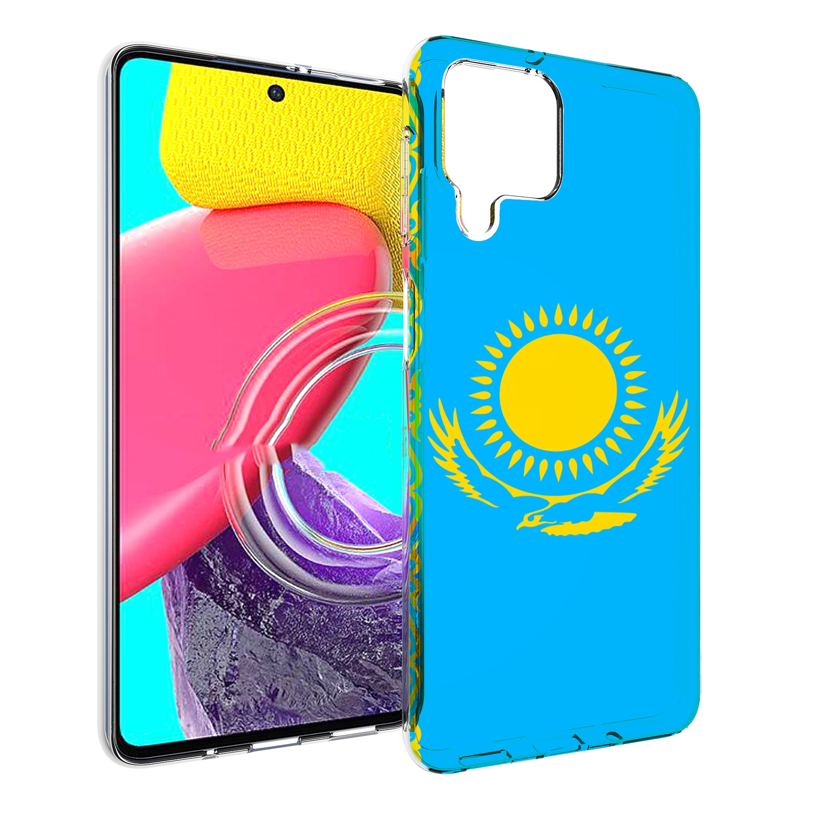 

Чехол Mypads Флаг Казахстана-1 Для Samsung Galaxy M53 (Sm-M536), Прозрачный, Tocco