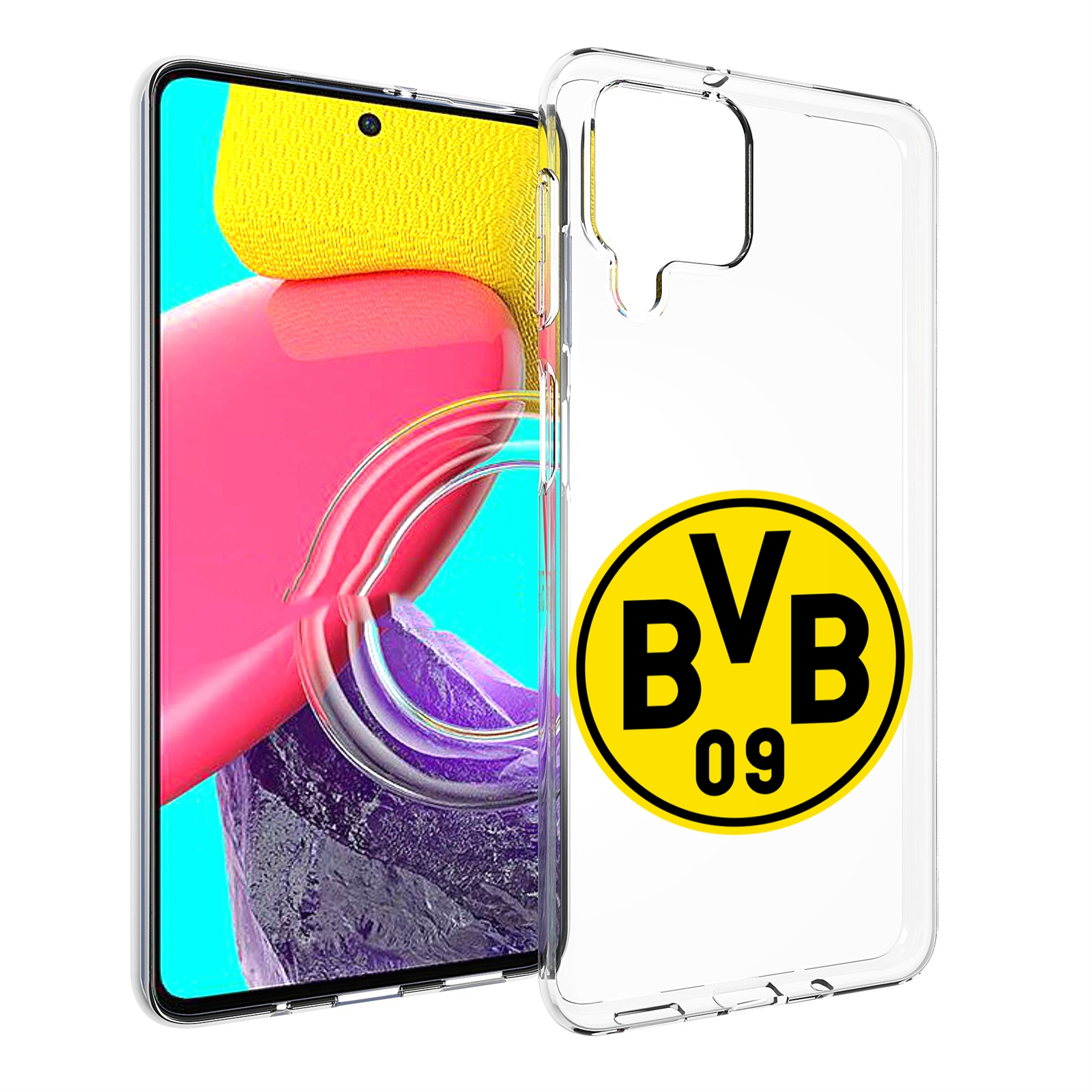 

Чехол Mypads Фк-Боруссия Для Samsung Galaxy M53 (Sm-M536), Прозрачный, Tocco