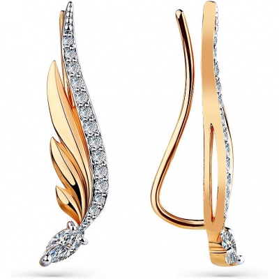 

Серьги из красного золота с 28 фианитами Master Brilliant 002-0325-0001-011, 002-0325-0001-011