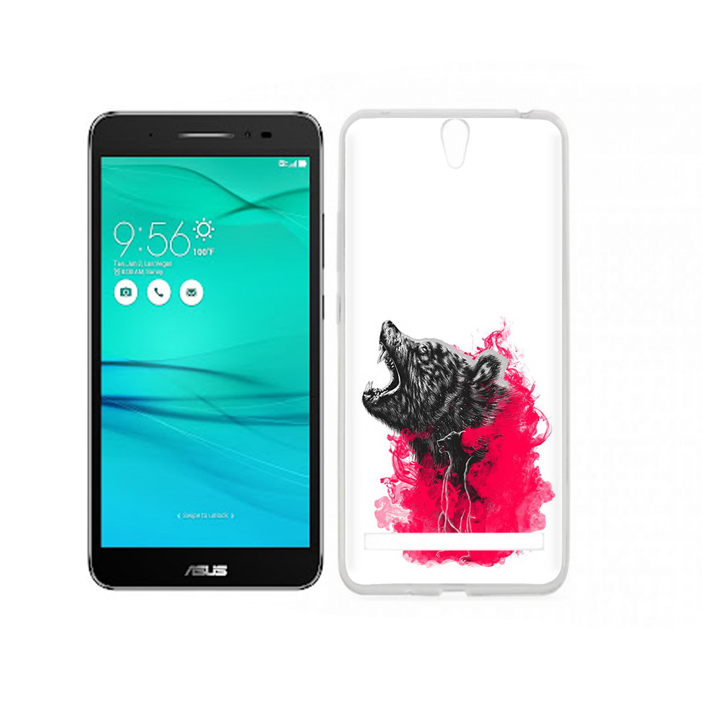 Чехол MyPads Tocco для Asus ZenFone Go (ZB690KG) медведь в дымке