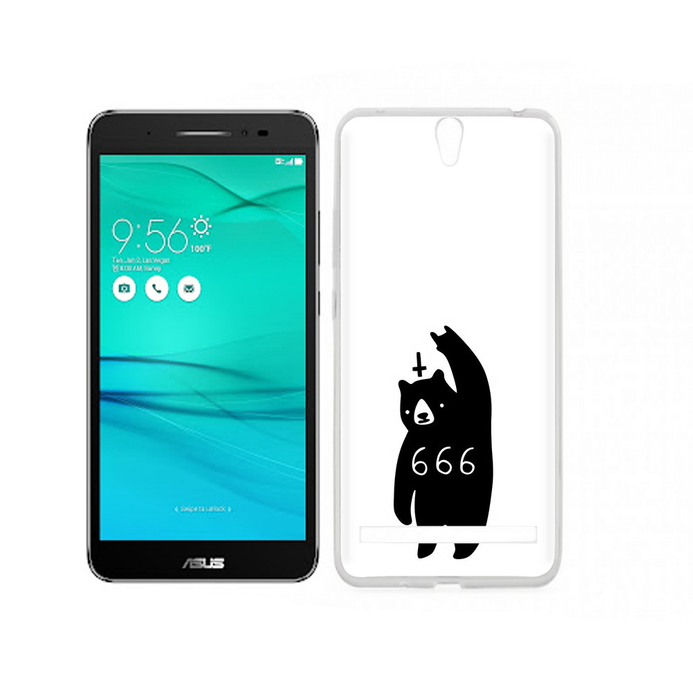 

Чехол MyPads Tocco для Asus ZenFone Go (ZB690KG) медведь 666, Прозрачный, Tocco
