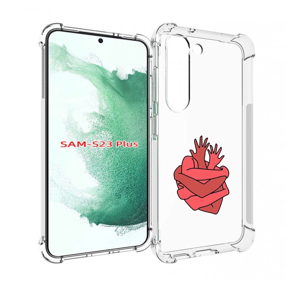 

Чехол MyPads сердце из ручек для Samsung Galaxy S23 Plus +, Прозрачный, Tocco