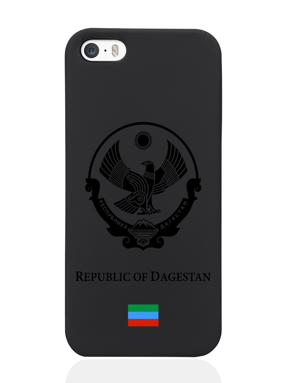 

Чехол SignumCase для iPhone 5/5s Черный лаковый Герб Дагестана черный
