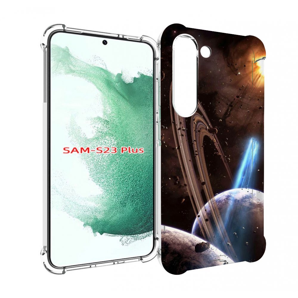 

Чехол MyPads сатурн в космосе для Samsung Galaxy S23 Plus +, Прозрачный, Tocco
