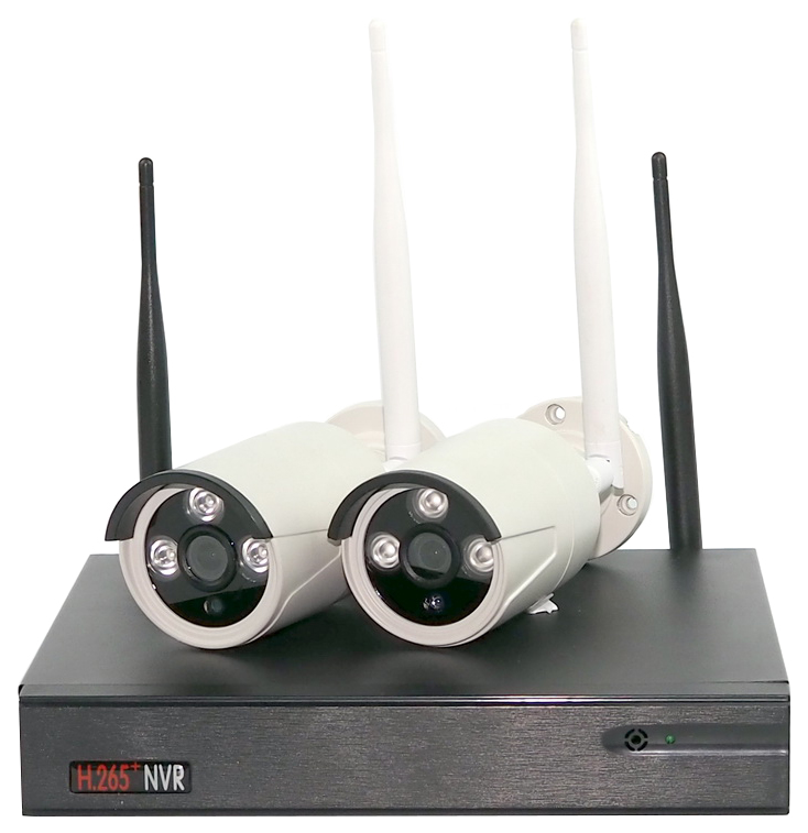 

ALFA Комплект IP видеонаблюдения ALIP0202 c беспроводным WIFI подключением видеокамер, Белый, Комплект IP видеонаблюдения ALIP0202 c беспроводным WIFI подключением видеокамер