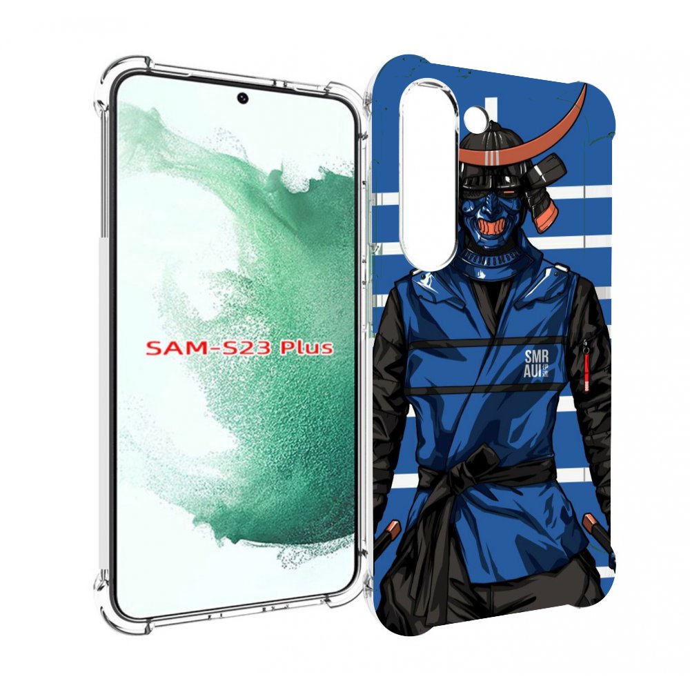 

Чехол MyPads самурай в синей форме для Samsung Galaxy S23 Plus +, Прозрачный, Tocco
