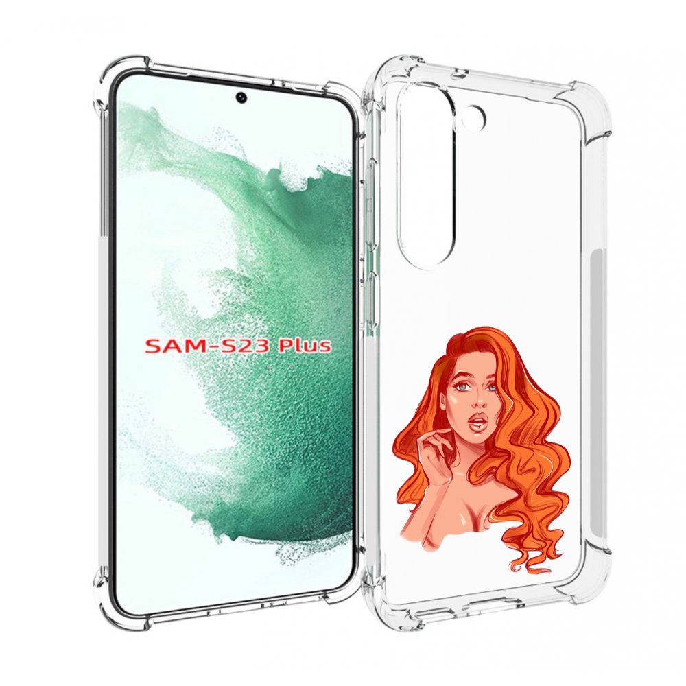 

Чехол MyPads рыжая-девушка-модельной-внешности женский для Samsung Galaxy S23 Plus +, Прозрачный, Tocco