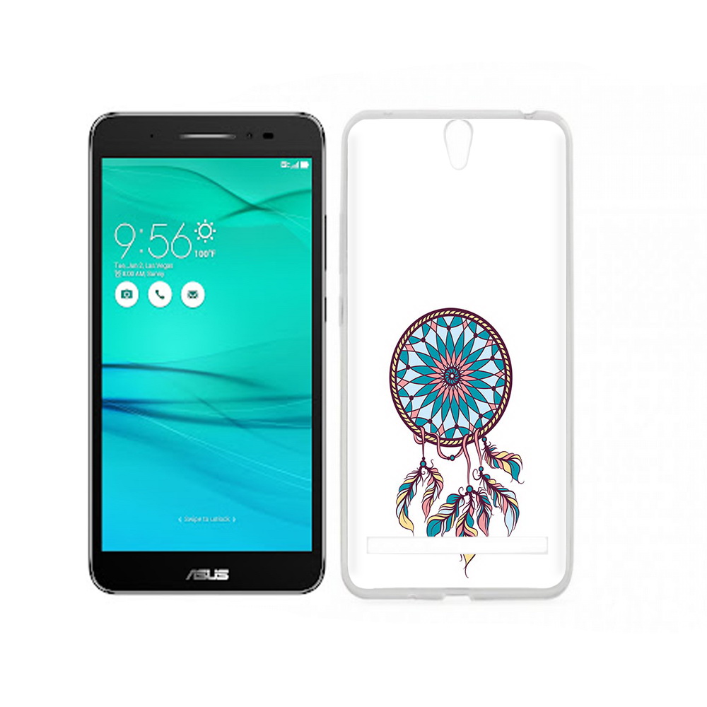 

Чехол MyPads Tocco для Asus ZenFone Go (ZB690KG) ловец снов синий, Прозрачный, Tocco