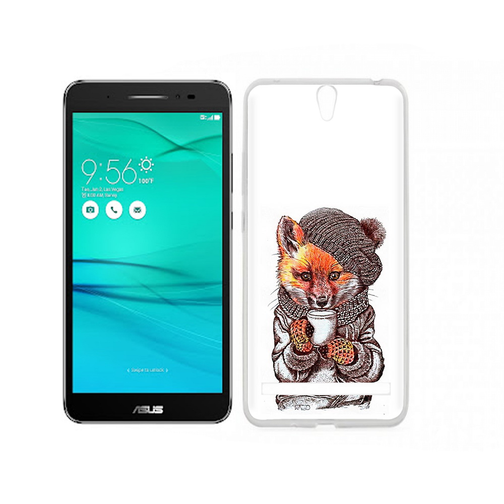 

Чехол MyPads Tocco для Asus ZenFone Go (ZB690KG) лиса в шапке, Tocco