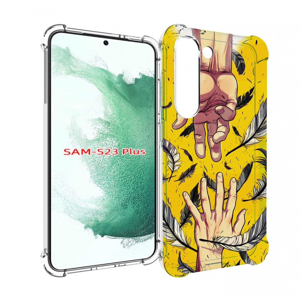

Чехол MyPads рука-в-руку для Samsung Galaxy S23 Plus +, Прозрачный, Tocco